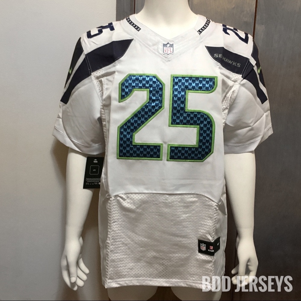 Seattle Seahawks Sherman #25 Jersey - blue numbers